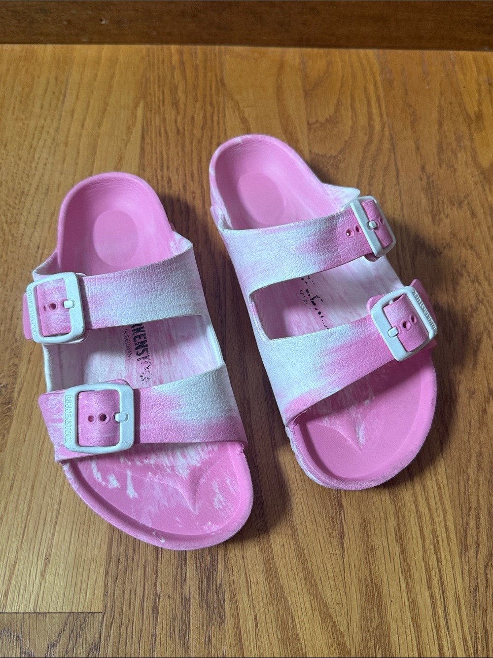 Birkenstock Arizona Eva Kid's Sandals Pink Tie Dye EU 33 Kids 2-2.5 - Picture 12 of 14